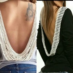 Open back Lace Top